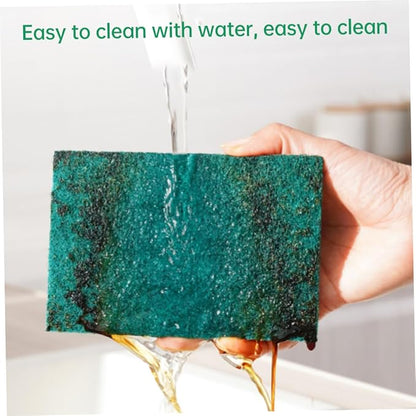 Heavy Duty Scouring Pads Non Scratch Cleaning Sponge Kitchen Dishwashing Fibre Scrubber 24PCS Cleaning scouring Pads