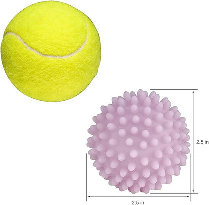 Dryer Balls 4 Pack - Non-Toxic Reusable Dryer Balls (Light Purple)