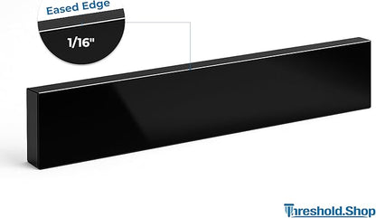 Bathroom Vanity Sink Backsplash/Sidesplash (Super Black Engineered Marble, 4" x 60")