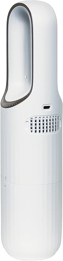 Portable Hand Vacuum Cleaner Handheld Cordless Cleaner for Pet Hair Dirt Home Dust, Car Interior, Lightweight, Easy to Use, Compact Design Battery Rechargeable with USB-C Cable (White Color)