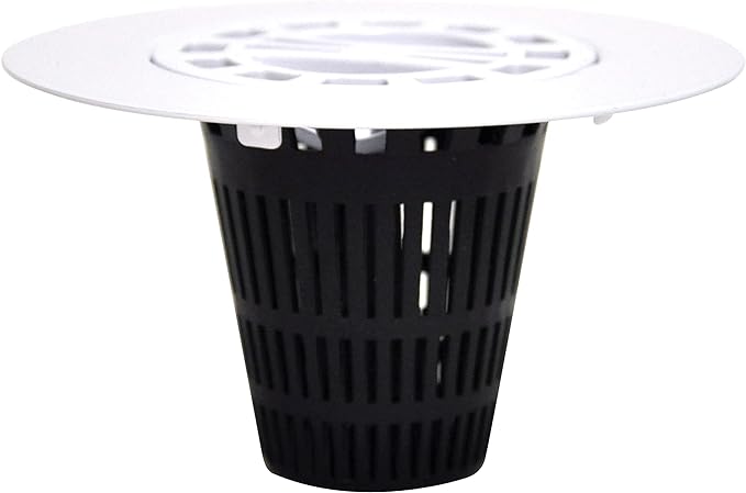 DANCO Hair Catcher for Stand-Alone Shower Drain Cover | 3-inch Shower Drain Openings | Strainer Snare | White (10533)