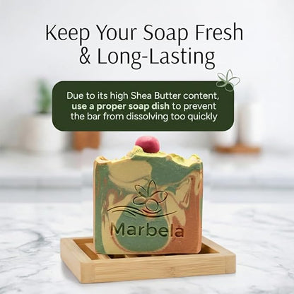 Marbela Cosmetics Handmade Soap Bar - Made in USA, Vegan Friendly, Palm Oil Free, Natural Bar Soap - Gentle Face & Body Soap for Daily Skin Care, Moisturizing - 3.5 oz (Cotton Candy)