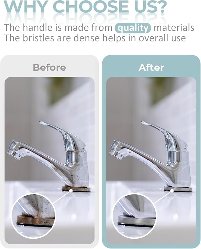 SXhyf Cleaning Brush - Hard Bristle Crevice Cleaning Brush, Multifunctional Gap Scrub Brush, Home Essentials, Bathroom Cleaner Tools for Household Use, Kitchen, Window, Faucet(S1110SE) (6, Multicolor)