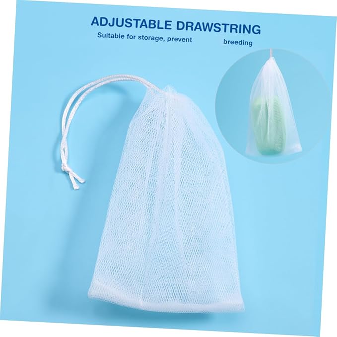 FRCOLOR 10 PCS Exfoliating Mesh Soap Saver Pouch Bag Sack Sponge…