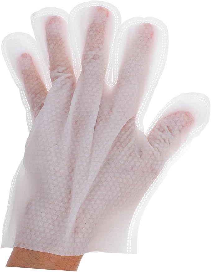 Garneck 1bag Pet Cleaning and Grooming Gloves No-Rinse Spa Mitts for Cats and Dogs Ergonomic Design for Easy Grooming and Cleaning Original Scent