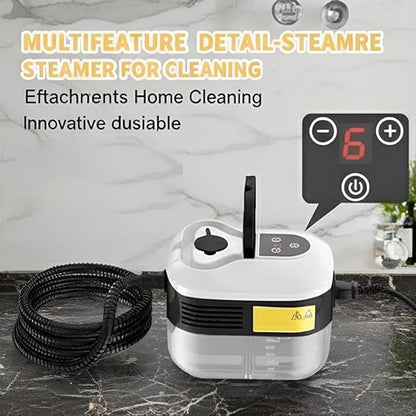 2500w Handheld High-Temperature Pressurized Steam Cleaner, 2026 Upgraded Portable High Pressure Steam Cleaner, 2500watt Handheld Steam Cleaner for Kitchen, Bathroom, Furniture, Car (Basic-Green)