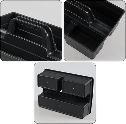 6 Pack Plastic Cleaning Caddy with Handle for Cleaning Supplies, Gray Plastic Carry Caddy Cleaning Tote