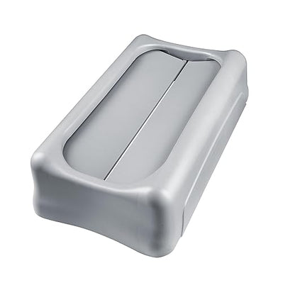 Rubbermaid Commercial Products SLIM JIM Swing Lid for Use with 16/23 GAL Vented Slim Jim Containers, for Kitchens/Classrooms/Offices/Back of House, Black