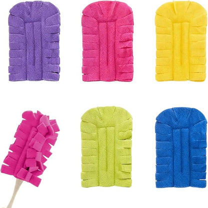 360° Electrostatic Duster Refills, 2026 New Washable & Reusable Microfiber Pads Fleece Duster Refill Compatible Tools for Cleaning Home, Blinds, Car, Pet, Furniture, Fans (Mix)