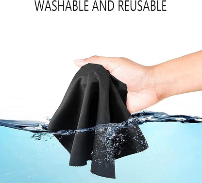 Glasses Cleaning Cloths(12 pcs),Premium Eyeglass Cleaner Cloth, Lens Wipes Cloth for Cleaning Eyeglasses, Cell Phones, Screens, Lenses, Electronics and All Delicate Surface