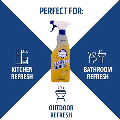 Bar Keepers Friend Soft Cleanser 26 oz + Spray & Foam Multipurpose MORE Spray Cleaner 25.4 oz, Multi Purpose Cleaner Bundle, Removes Grease, Rust Stains, Soap Scum & More in Home & Outdoors