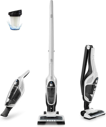 Kenmore 200 Series DS2000 Cordless Stick Vacuum Lightweight Cleaner 2-Speed Power Suction LED Headlight 2-in-1 Handheld for Hardwood Floor, Low Pile Carpet & Pet Hair