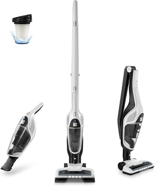 Kenmore 200 Series DS2000 Cordless Stick Vacuum Lightweight Cleaner 2-Speed Power Suction LED Headlight 2-in-1 Handheld for Hardwood Floor, Low Pile Carpet & Pet Hair