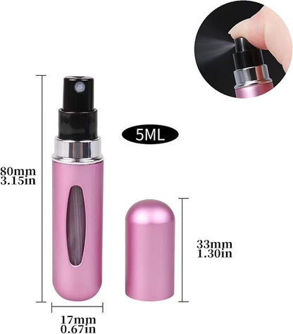 13pcs 5ml/0.2oz Refillable Cosmetic Spray Bottles ，5 Ml Portable Perfume Spray Bottle set, 5mL Spray Bottle Multi-Pack For Women Outdoor And Traveling