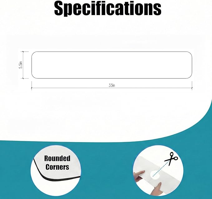 Customizable Faucet Mat for Kitchen Sink: 33"Lx5.5"W Long Absorbent Edge Protector & Splash Guard for Large Double bowl Sink- Cut to Fit 2, 3, 4 Holes Faucet & Irregular Sink with Soap Dispenser