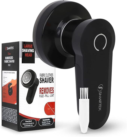 Rubberized Fabric Shaver - Black
