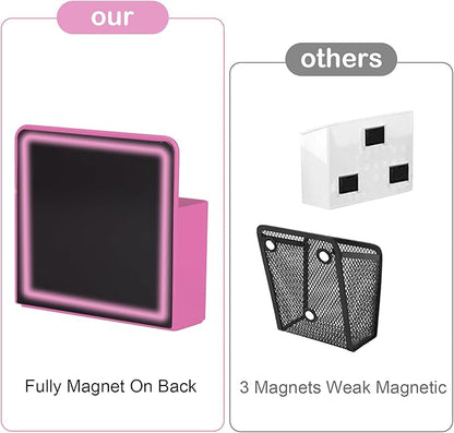 KITANIS Magnetic Pen Holder,2 Pack Magnetic Dry Erase Marker Holder with Generous Compartments,Strong Magnet Storage Marker Pen Pencil Organizer for Refrigerator,Whiteboard,Locker Accessories
