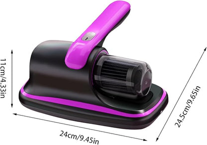Bed Vacuum Cordless - Portable UV Bed Cleaning Vacuum, Roller Brush Duster | for Sofa Mattress, Removable Filter System, Lightweight Home Cleaning Tool for Dust and