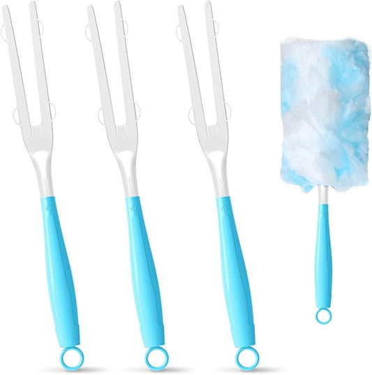 3 Pack Replacement Duster Handles – Compatible with Swiffer Duster Refills, Detachable & Reusable Plastic Dusting Wands,Handle Only