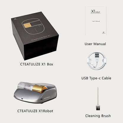Cordless Rechargeable X1 Bed Vacuum Robot 1-Click Deep Cleaning,Mattress Vacuum Cleaner 14AW Strong Suction 270nm Deep Ultraviolet Lamp,Specially Designed for Mattresses,Auto for Pet Hair and Dust