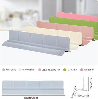 23" Ultra Silicone Sink Splash Guard Released in 2025/Dec,Self-Draining Water Splash Guard for Kitchen Sink,Bathroom and Island,with 3.5" High Splash Guard & 7 Strong Suction Cup (Grey)