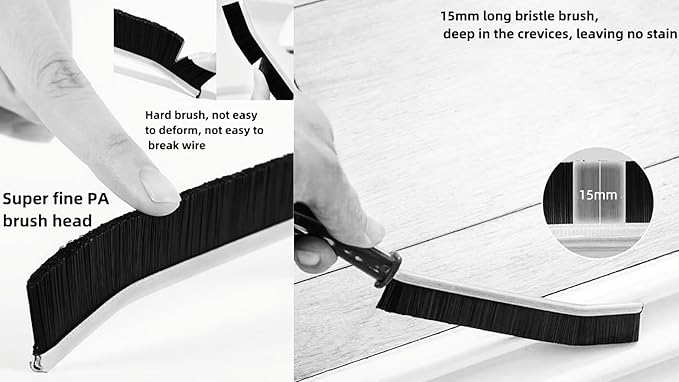 6 PCS Crevice Cleaning Brush,Hard Bristle Crevice Cleaning Brush,Crevice Cleaning Tool is Effective to Clean the Small Gap of Kitchen, tolilet and Windows. (6pcs)