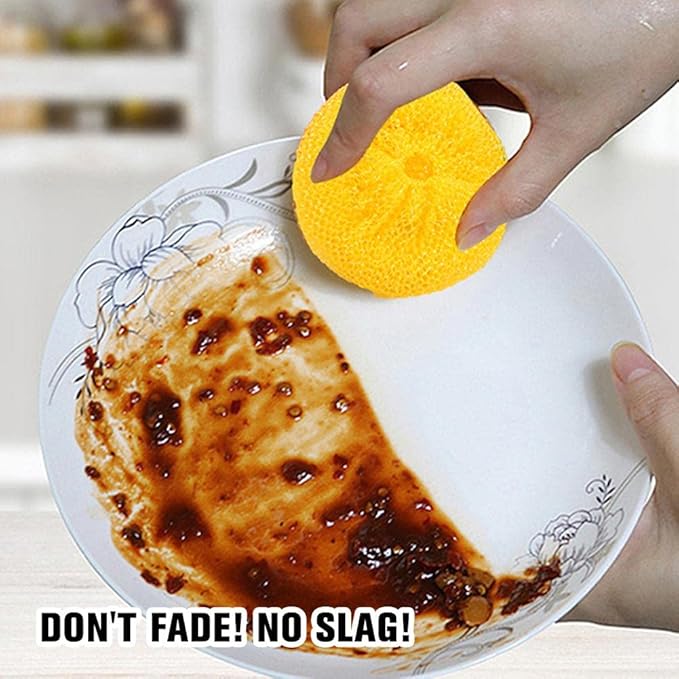 Plastic Scrubbers for Pots and Pans, Round Poly Mesh Scouring Pads, Assorted Colors Kitchen Cleaning Scourers for Dish Washing (15 Pcs)