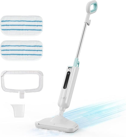 Steam Mop for Floor Cleaning with 2 Washable Pad, Lightweight Floor Steamer Cleaner Mop for Hardwood, Tile, Laminate Floors，Carpet