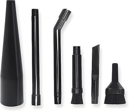 6-Pack Micro Cleaning Nozzle Kit for Compact Wet Dry Shop Vacuum,1-1/4" Detailed Cleaning Attachments