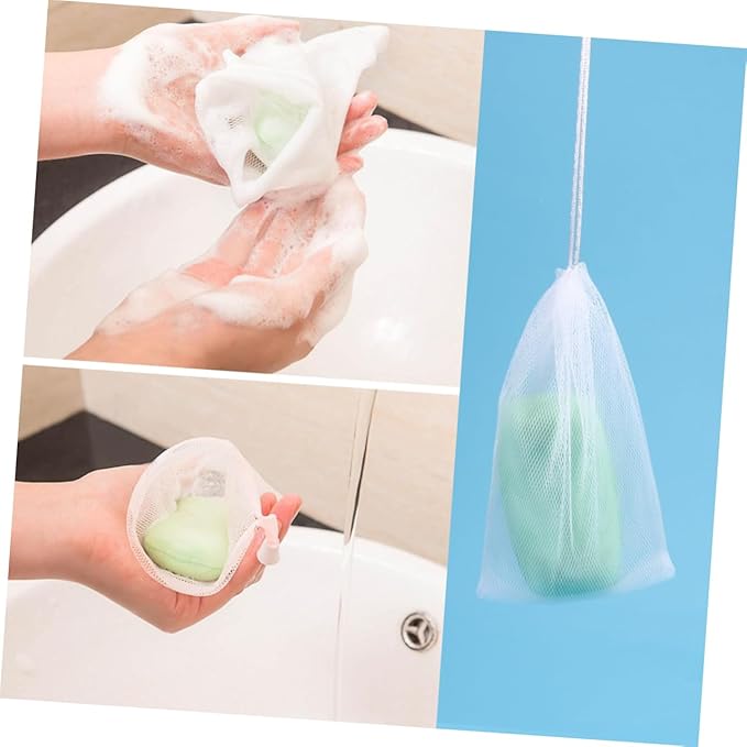 FRCOLOR 10 PCS Exfoliating Mesh Soap Saver Pouch Bag Sack Sponge…