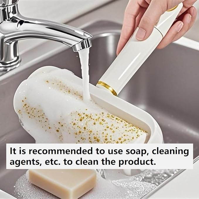 9.5inch - Washable Lint Roller Reusable Remover - Strong Adhesion, Dust - Proof Cover, Hanging Hole - Silicone Material for Clothes, Sofa, Carpet - Pet Hair Remover & Dust,White
