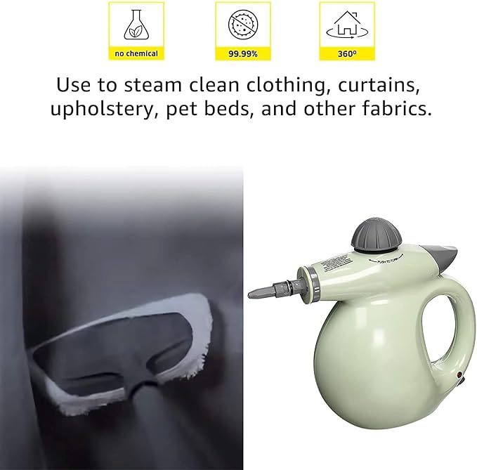 KEEPOW Universal Microfiber Cloths for Handheld Steam Cleaner Attachments Compatible with Bissell Steam Shot, Wagner spraytech, McCulloch, Comforday, PurSteam Steamer Cloth Accessories Pads, 8 Pack