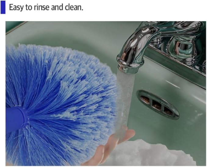 Cobweb Duster Head Blue 8" w/o Handle [Set of 4]