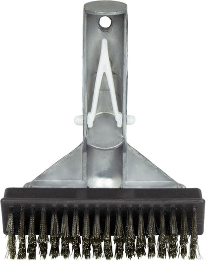 Poolmaster 20178 5-Inch Aluminum-Back Swimming Pool Algae Brush with Stainless Steel Bristles,Classic Collection,(Pack of 12)