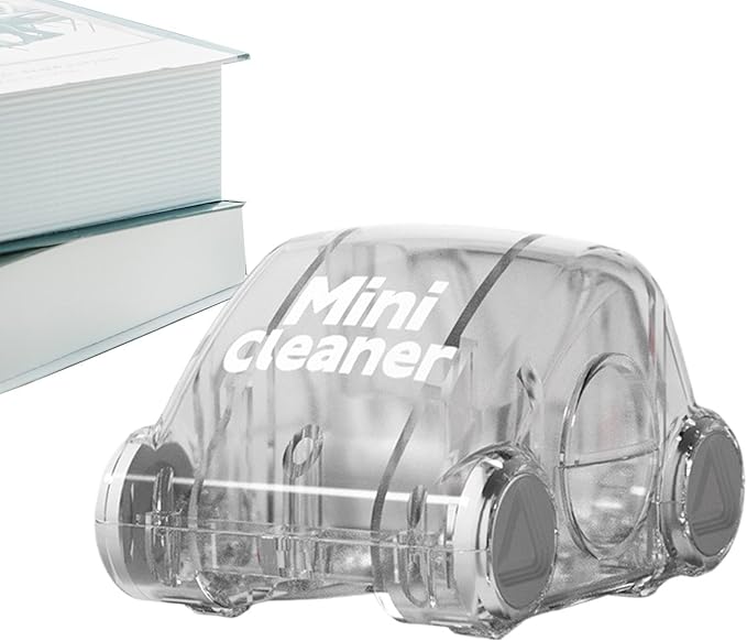 Desk Cleaner - Compact Cleaner, Desktop, Dust Collector, Crumb Remover | Lightweight Portable Cleaning Tool for School Table Office Travel Daily Use