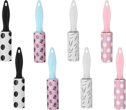 8 Pcs Mini Lint Roller for Travel Lint Roller Travel Size Mini, Small Rollers Romovers for Pet Hair Bulk Sticky Clothes for Pet Hair Extra Sticky Dog Cat