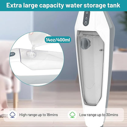 Steam Mop for Floor Cleaning, 12 in 1 Handheld Steam Cleaner for Home, Floor Steamer for Hardwood Windows Tile Laminate Shutter & Clothes with Attachments (grey)