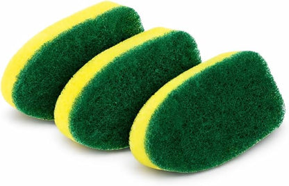 LIBMAN Dish Wand Refills - 3 Pk Dish Wand Sponge Refills - Durable - Non Scratch - Dishmatic Compatible, Fits Dishmatic Dishwands