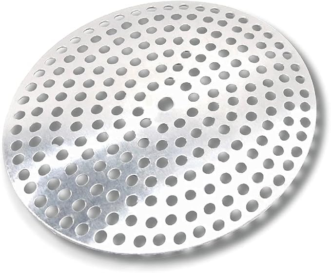 Clip-Style Aluminium Bath Strainer Flat Guard, for Use As Hair Catcher, 10 Pack