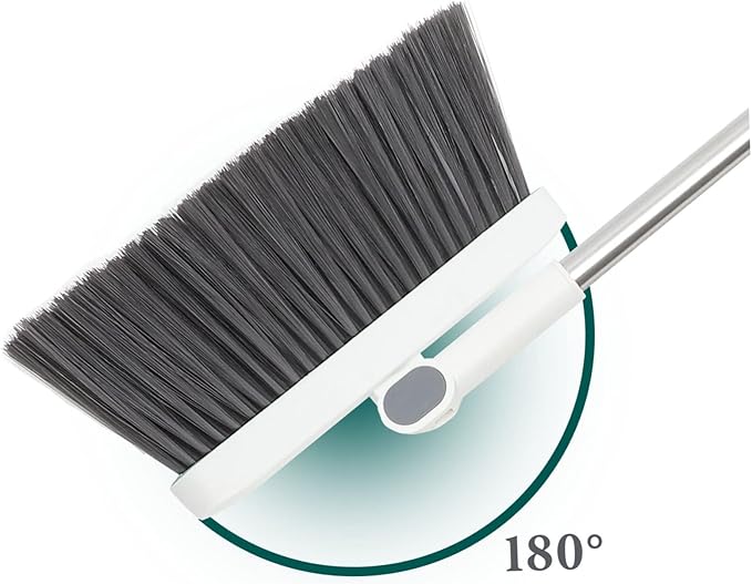 Dustpan and Broom Set Brush for Home Cleaning Long Handle Broom Kit Comfortable Sweep Decorative Brush