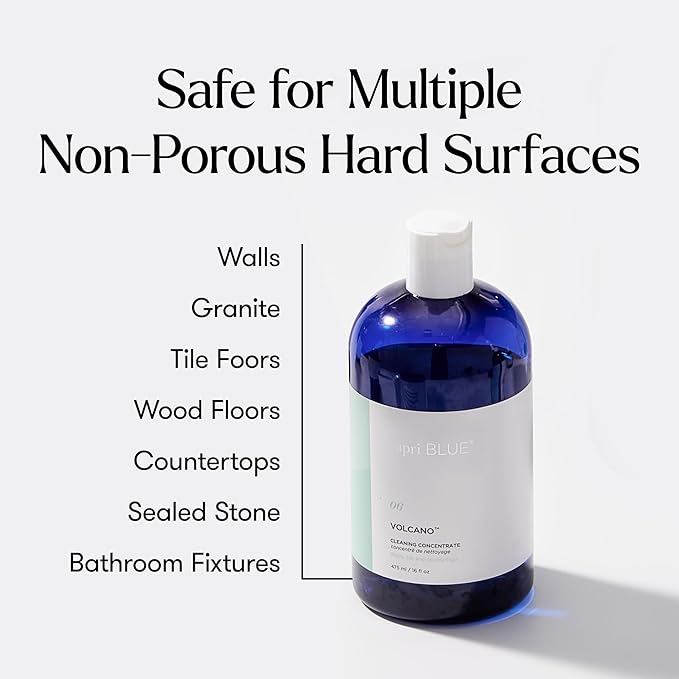 Capri Blue Volcano Cleaning Concentrate - Multi Purpose Cleaner - Cleaning Products Safe for Floors, Tile, Countertops & More - Vegan & Cruelty Free - Non-toxic Cleaning Supplies (16 fl oz)
