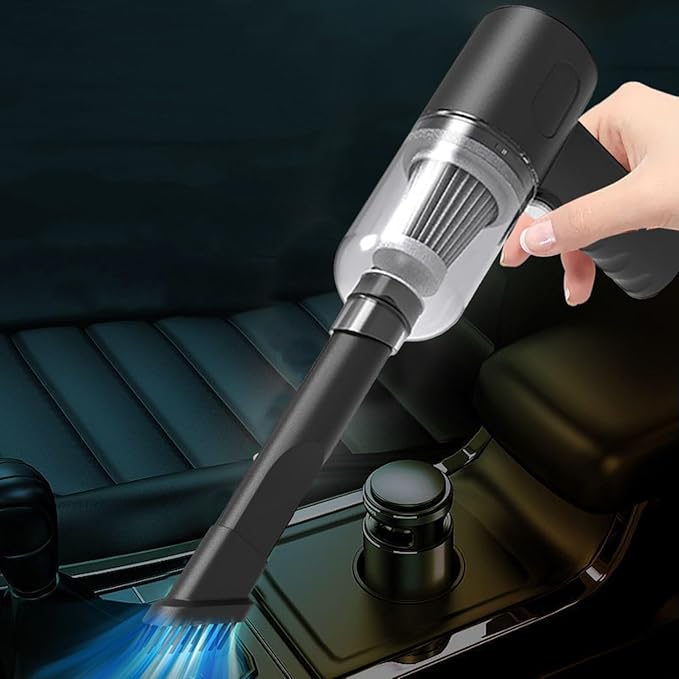Portable Car Vacuum Cleaner, Handheld Wireless Mini Vacuum, Compact Dust Buster with 2-in-1 Nozzle, Detachable Washable Filter, Handheld Vacuum for Home,Car, Office Desk, Keyboards