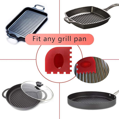 Cast Iron Cleaner kit, Pot Cleaning Brushes, Stainless Steel Chainmail Scrubber, Pan Scrapers, Kitchen Cleaning
