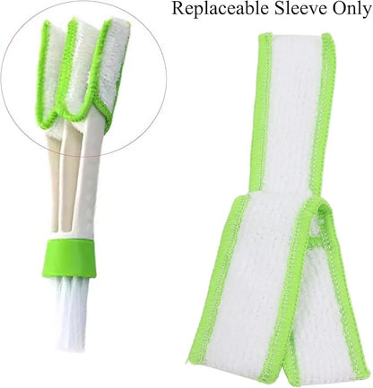 7 Pack Mini Duster Microfiber Sleeves Replacement Double Ended Car Air Vent Cleaning Brush Refills Pads for Car Detailing Brushes Duster Cleaning Kits Air Vent Crevice Dusting Detail Cleaner
