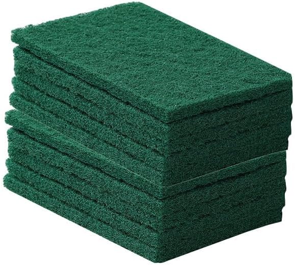50Pcs Heavy Duty Scour Pads, Non-Scratch Scour Pads, Reusable Household Scrub Pads for Dishes, Kitchen Scrubbers & Metal Grills, Dish Scrubber Scouring Pads
