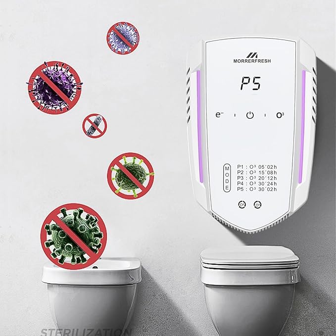 Ozone Odor Eliminator for Strong Odor 99% Cat Litter Deodorizer Dog Poof Odor Removal Air Ionizers for Home Portable Air Purifier for Pets Toilet Wardrobe Shoe Garage Room Cabinet