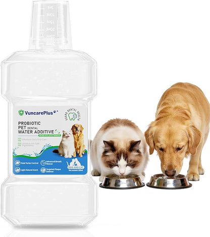 Dog & Cat Oral Care Bundle – Dental Water & Pet Cleaning Gloves Set for Daily Mouth Freshness & Gentle Grooming
