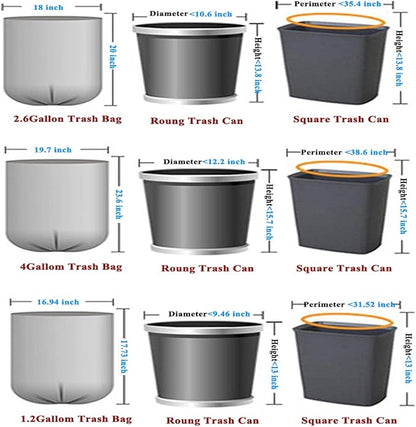 Compostable Trash Bags, 1.2 Gallon Small Disposable Compost Bags 150 Count Garbage Bags Made from PSM Starch-Based for Kitchen Bathroom Bedroom Office Trash Can (1.2 Gallon, 150)