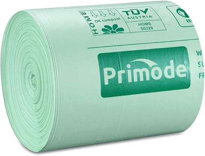 Compostable Trash Bags, Food Scraps Yard Waste Bags,Extra Thick 0.71 Mil. ASTMD6400 Compost Bags Small Kitchen Bin Bags, Certified By BPI and TÜV AUSTRIA (3 Gallon)