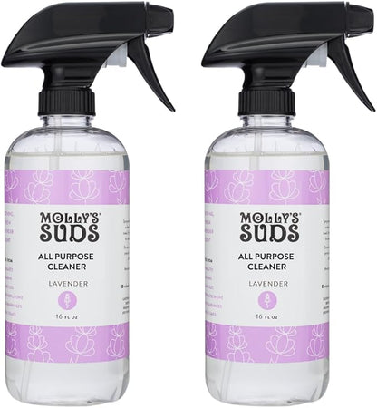 Molly's Suds All Purpose Cleaner | Multi Surface Household Spray (Powerful, Versatile) | Clean, Simple Ingredients | Lavender, 16 oz (2 Pack)